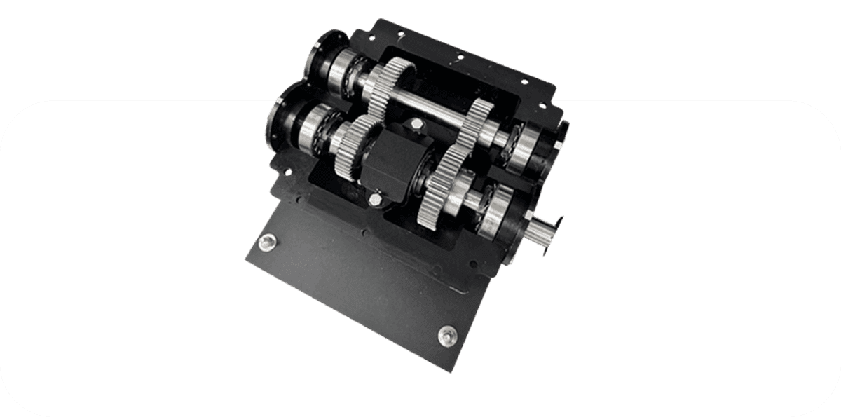 Редуктор цилиндрический соосный с переходной плитой